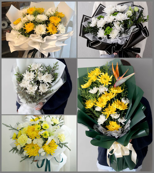 安徽蚌埠市怀远县常坟镇王咀村白事花束代送